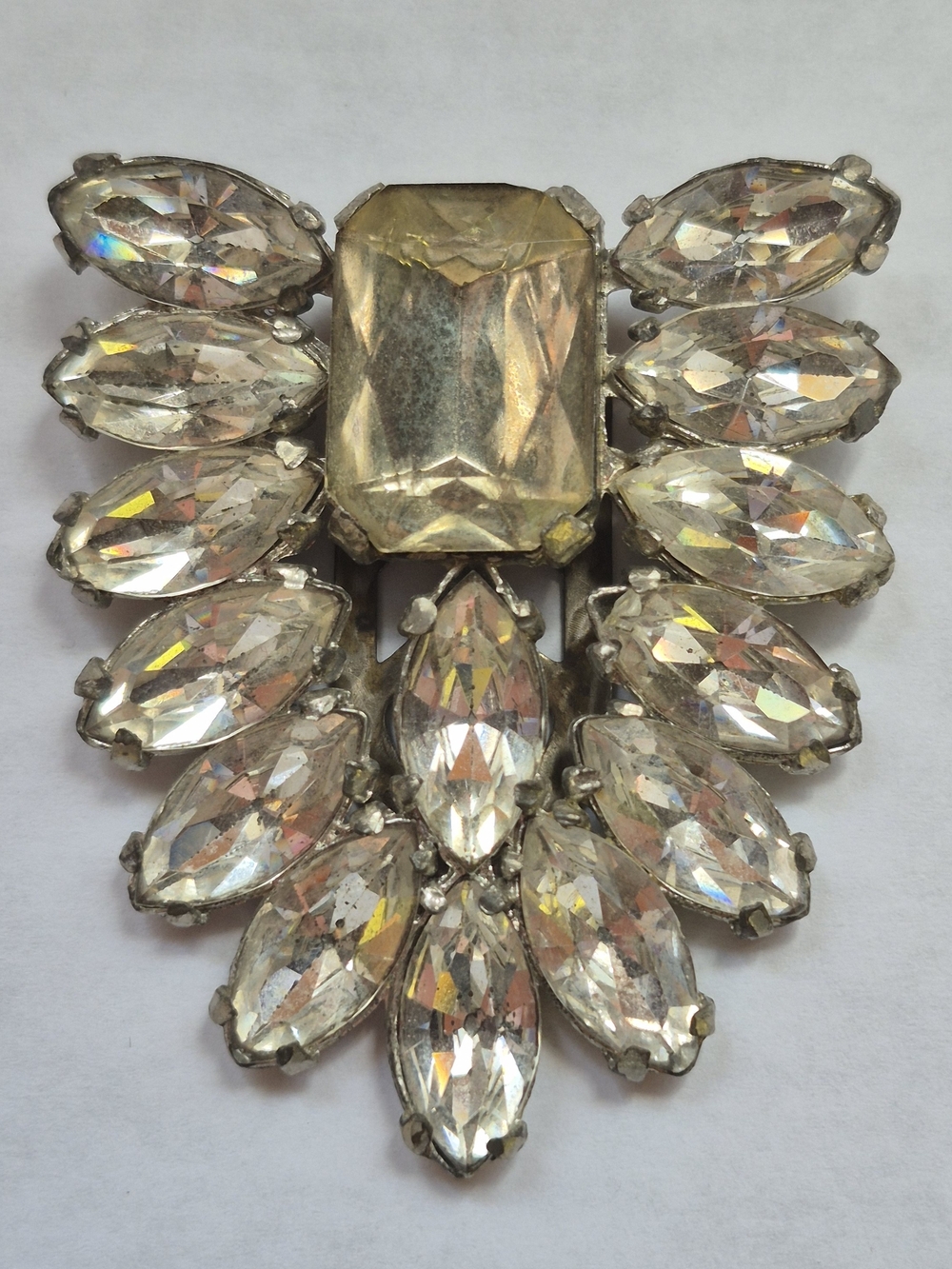 Vintage rhinestone dress clip
